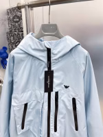 EA7 Armani 2025 Spring/Summer New Arrival Zip-Up Embroidered Logo Hooded Jacket - Image 10