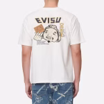 Evisu 2022 Spring/Summer unisex Buddha head printed short-sleeve casual crewneck T-shirt - Image 6