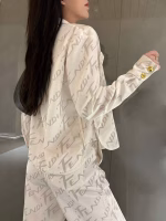 Fendi 2022 summer new style classic logo wide-leg pants - Image 9