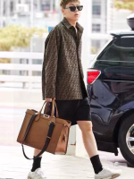 Fendi 2023 Spring/Summer Jackson Wang's Same Style FF Jacquard Denim Shirt Jacket Coat - Image 9