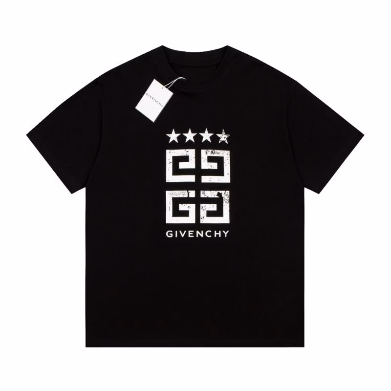 3 Givenchy Four-Star Logo Casual Short-Sleeve T-Shirt - Image 1