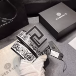 VERSACE 4.0cm Saffiano Leather Belt - Image 9