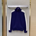 GUCCI Patchwork Knitted Zip-Up Jacket