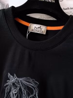 Hermès 2025 Spring/Summer New Arrival Men's High-End Casual Short-Sleeve T-Shirt - Image 9