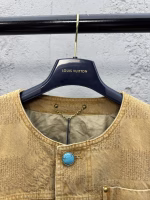 LOUIS VUITTON Vintage Checkerboard Denim Jacket - Image 9