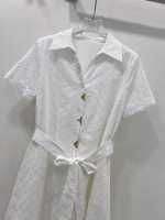 Louis Vuitton 2025 New White Solid Color Series Dress - Image 9