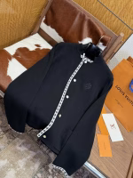 LOUIS VUITTON Black Embroidered Knitwear - Image 8