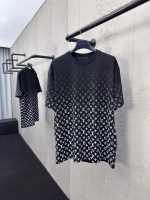 LOUIS VUITTON All-over Print with Gradient Print Short-Sleeve T-shirt - Image 7