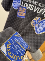 Louis Vuitton New Checkerboard Embroidered Badge Short-Sleeve T-Shirt - Image 8