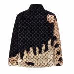 LV 2024 Bonfire Flocked Denim Puffer Jacket - Image 8