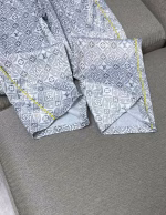 LV 2022 Spring-Summer Latest Collection Classic Monogram Wide-Leg Pants - Image 8