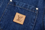 LV Louis Vuitton 2025 Leather Label Denim Short-Sleeve Shirt - Image 4