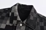 LV Louis Vuitton 2025 Mosaic Checkerboard Denim Jacket - Image 8