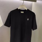 2021 Spring/Summer BAPE BLACK Collection Rhinestone Baby Milo Head Short-Sleeve T-Shirt