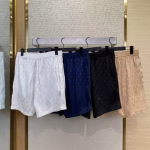 LV Louis Vuitton Ripple Jacquard Silk Shorts - Image 9