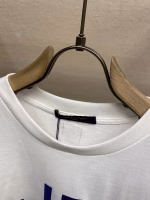 LV Louis Vuitton New Spring/Summer Letter Flocked Short-Sleeve T-Shirt - Image 8