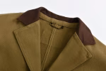 LV Louis Vuitton Canvas Olive Green Suit Jacket - Image 4