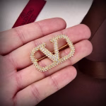Valentino Brooch Golden minimalist brooch - Image 2