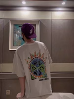 2022 Adidas Originals Graffiti Series Overseas Version - Printed Unisex Couple's Short-Sleeve T-Shirt Available on Official Website - Image 4