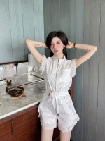 2022 New LV Louis Vuitton Ruffled Sleeveless Jumpsuit - Image 3