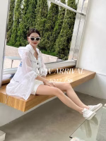 2022 New Dior Striped Letter Print Reflective Strip Hooded Sun Protection Coat - Image 5