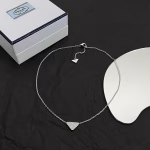 𝐏𝐑𝐀𝐃𝐀 Triangle Logo Necklace - Image 6