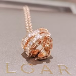 Serpenti Viper Collection Full Diamond Snake Bone Necklace