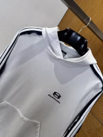 BALENCIAGA Logo Stripe Hoodie - Image 4