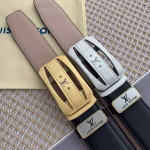 LV Louis Vuitton Automatic Buckle Men's Belt