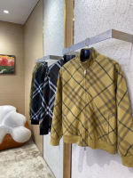 BBR Burberry Check Stand-Collar Jacket Coat - Image 9