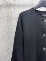 CHANEL Knitted Cardigan with Schoolbag Buckle - Image 10