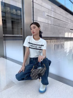 Dior 2022 Spring/Summer latest embroidered crocheted short-sleeve top - Image 7