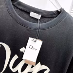 Dior 2022 new spliced ribbon logo couple's casual short-sleeve T-shirt - Image 10