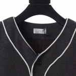 Dior CD Chest Embroidery Short-Sleeve Baseball Jacket - Image 11