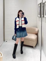 DIOR Letter Zipper Knitted Cardigan - Image 8