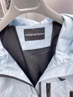 EA7 Armani 2025 Spring/Summer New Arrival Zip-Up Embroidered Logo Hooded Jacket - Image 11