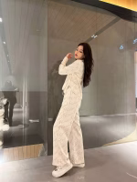 Fendi 2022 summer new style classic logo wide-leg pants - Image 10