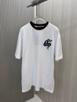 Gucci 2025 Red Collar Double G Snake Print Crew Neck T-Shirt - Image 8