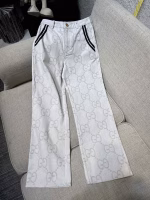 Gucci Turn-Down Collar Large GG Short-Sleeve Top and Trousers Set - Image 11