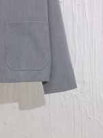 LOEWE 2024 New Three-Pocket Wool Utility Lapel Jacket Coat - Image 10