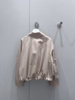 Loewe 2025 Early Spring New Style Lapel Zip Short Drawstring Jacket Coat - Image 8