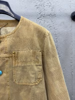 LOUIS VUITTON Vintage Checkerboard Denim Jacket - Image 10