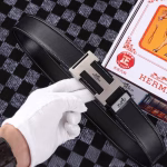Original Order Hermès Men's Belt with H Buckle - Image 2