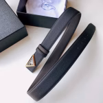 Original Prada Triangle Logo Women's Belt - Image 7