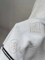 LV White Clover V-neck Pullover Sweater - Image 9