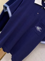 DIOR Embroidered Lily of the Valley Collar Knitted Short-Sleeve Polo Shirt - Image 10