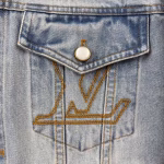 Louis Vuitton 2024 Autumn/Winter New Heavy-Duty Washed Denim Jacket - Image 6