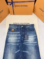 LV Louis Vuitton 2025 Early Spring New Photo Print Gradient Jeans - Image 10