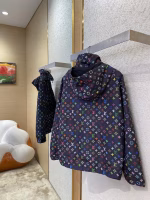 LV Louis Vuitton Colorful Printed Hooded Jacket - Image 7