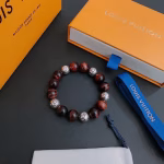 LV Louis Vuitton🇷🇼 Multi-element Tiger's Eye Stone Thai Silver Style Bracelet - Image 9